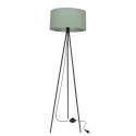 SHANTI lampa pod³ogowa czarny 1x40W E27 aba¿ur miêtowy