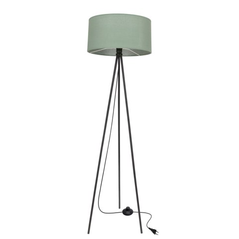 SHANTI lampa pod³ogowa czarny 1x40W E27 aba¿ur miêtowy