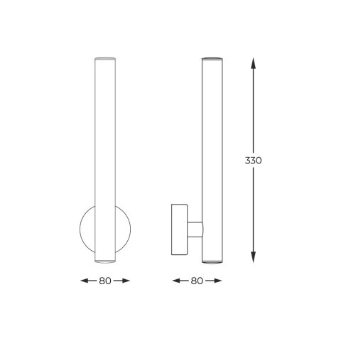 W0461-02B-K4K4 LOYA KINKIET ZŁOTY/GOLD