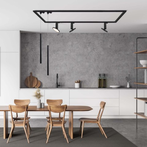 Zestaw oświetlenia szynowego Aquilion SET 1F czarny LED 3000K