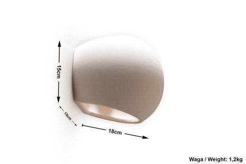 Kinkiet Ceramiczny GLOBE