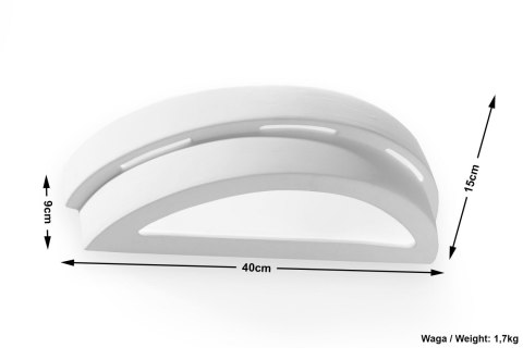 Kinkiet Ceramiczny HELIOS