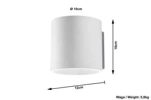 Kinkiet ORBIS 1 Biały