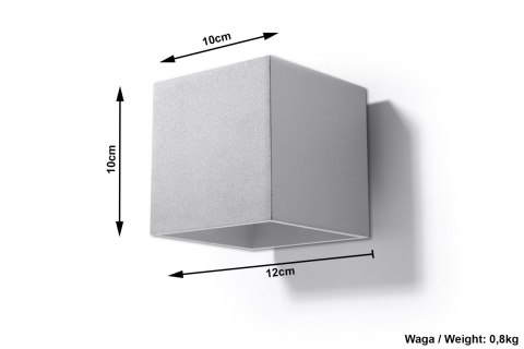 Kinkiet QUAD 1 Szary