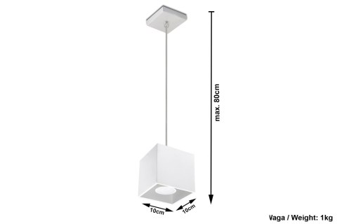 Lampa Wisząca QUAD 1 Biały