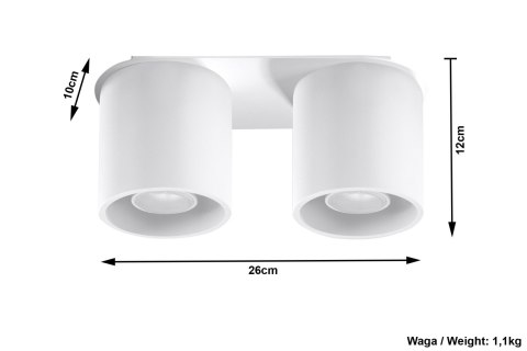 Spot/tuba ORBIS 2 Biały