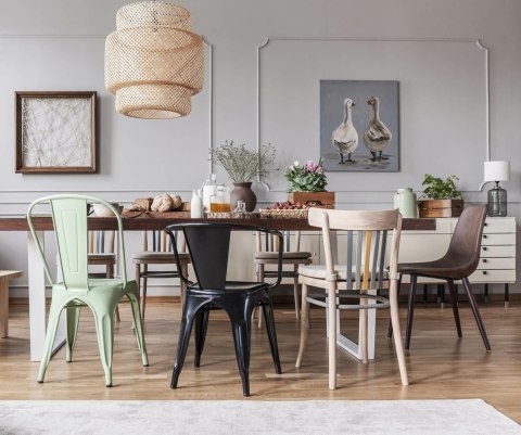 Krzesło Paris Arms czarne inspirowane