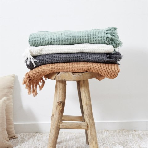 Koc/Pled Waffle ochra 150x200cm