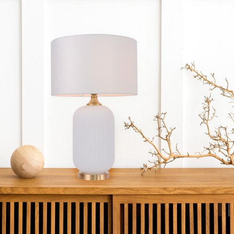 Lampa stołowa Tamiza 65 cm biała 1xE27