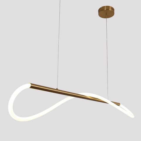 Lampa wisząca Meleca S złota LED CCT