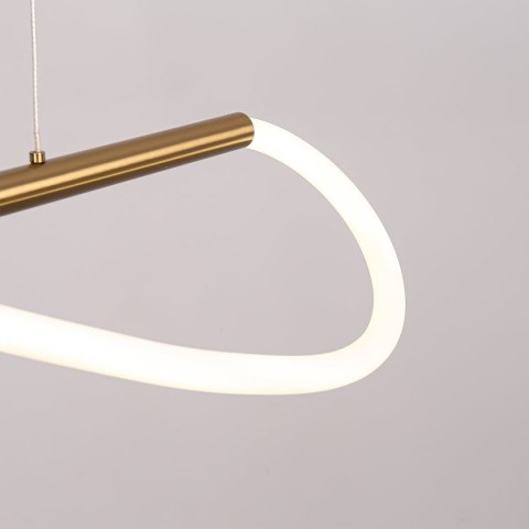 Lampa wisząca Meleca S złota LED CCT