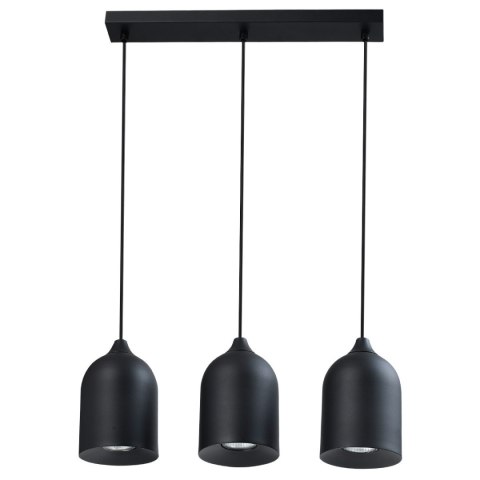 Metalowa lampa wisząca Nilo czarna 3xGU10