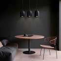 Metalowa lampa wisząca Nilo czarna 3xGU10