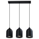 Metalowa lampa wisząca Nilo czarna 3xGU10