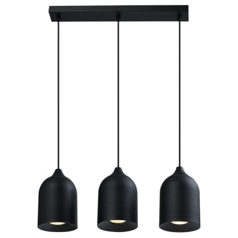 Metalowa lampa wisząca Nilo czarna 3xGU10