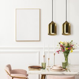 Metalowa lampa wisząca Nilo złota 2xGU10