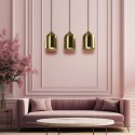 Metalowa lampa wisząca Nilo złota 3xGU10