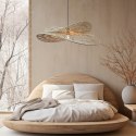 Rattanowa lampa wisząca Raya naturalna 1xE27