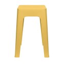 Stołek Spectra żółty z tworzywa