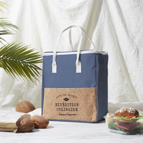 Torba na lunch Refreshing Cork 8l niebieska