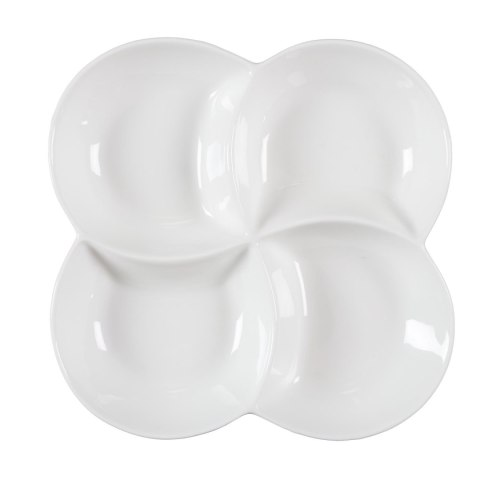 Zestaw 10 naczyń do serwowania przystawek biały