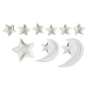 Zestaw 9 naczyń do serwowania Starry Night biały