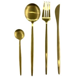 Zestaw sztućców Gilded złote na 6 osób