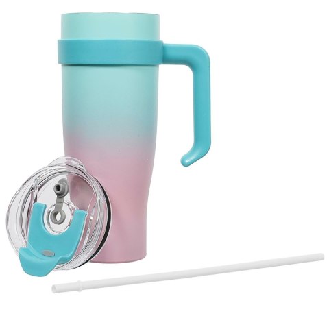 Kubek termiczny Miami Tie-Dye niebieski/ różowy