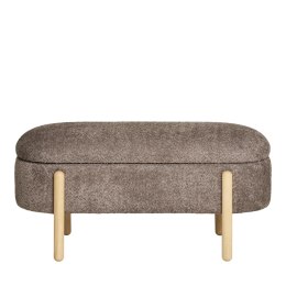 Ławka Branca ze schowkiem brązowa/ naturalna