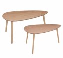 Zestaw 2 stolików Mileo L naturalne