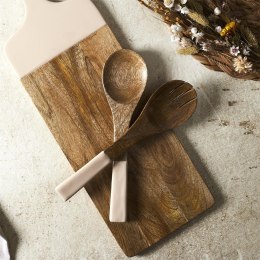 Zestaw sztućców do serwowania Dune z drewna mango