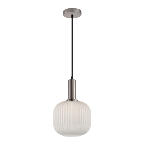 Lampa wisząca biała pojedyncza Penzi PND-31981-1S-SC-WH