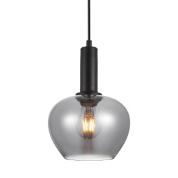 Lampa wisząca klosz dymiony potrójna Stabla PND-30084-3-BK-SG