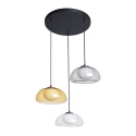 Lampa wisząca potrójna Ainale PND-54637-3-BK-SG
