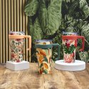 Kubek termiczny Mini Miami Floral pomarańczowy uchwyt