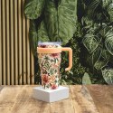Kubek termiczny Mini Miami Floral pomarańczowy uchwyt