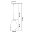 Lampa wisząca Fondi czarna 1xE14