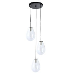 Lampa wisząca Fondi czarna 3xE14