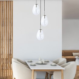 Lampa wisząca Fondi czarna 3xE14