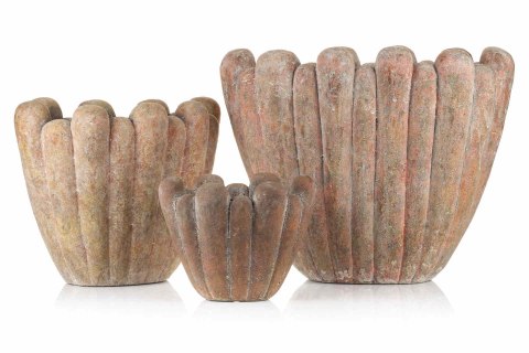 Designerska osłonka, doniczka MINTER -L brąz