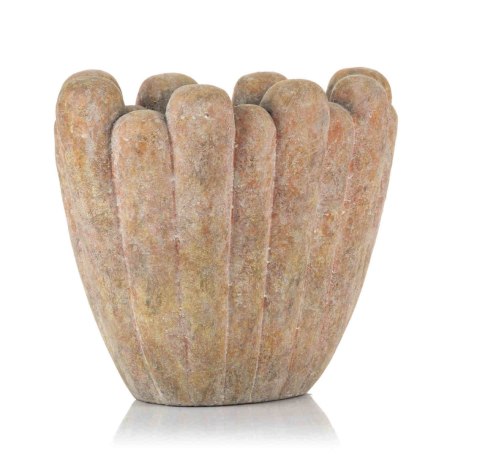 Designerska osłonka, doniczka MINTER -M brąz