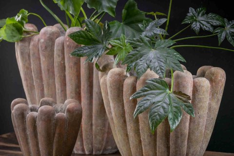 Designerska osłonka, doniczka MINTER -S brąz