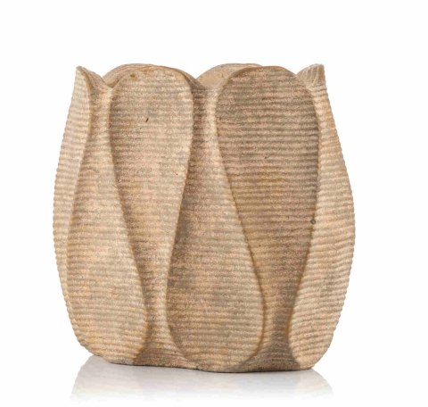 Osłonka, doniczka dekoracyjna, nowoczesna WAXY owal- XL