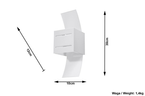 Kinkiet LORETO Biały