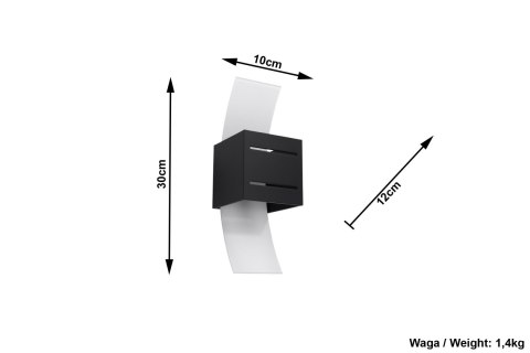 Kinkiet LORETO Czarny