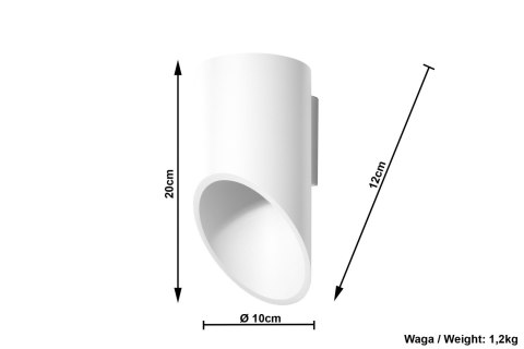Kinkiet PENNE 20 Biały