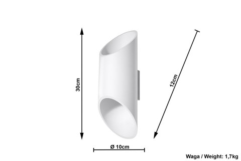 Kinkiet PENNE 30 Biały
