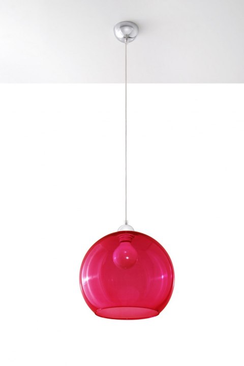 Lampa Wisząca BALL Czerwona