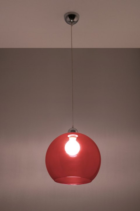 Lampa Wisząca BALL Czerwona