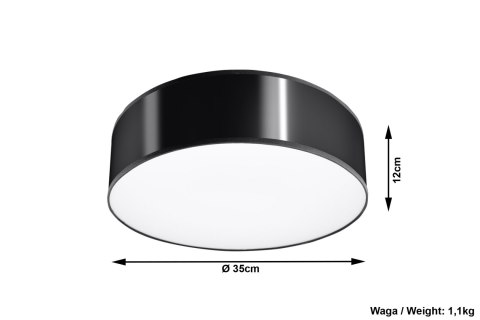 Plafon ARENA 35 Czarna